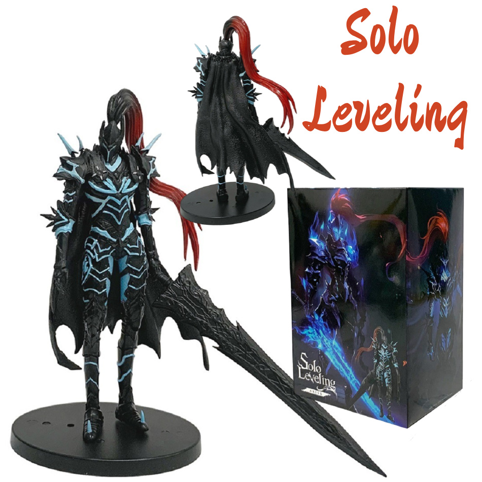 Anime Merchandise Solo Leveling - ฟิกเกอร์อนิเมะโซโล่เลเวลลิ่งขนาด 21 ซม. นักรบอัศวินเยเกลีย บัสเกอร์ ของสะสมโมเดล