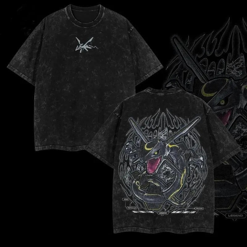Anime Merchandise Men - เสื้อยืดอนิเมะลาย Gyarados Mewtwo Greninja ตำนาน ประเภทคนมีพลังจิต