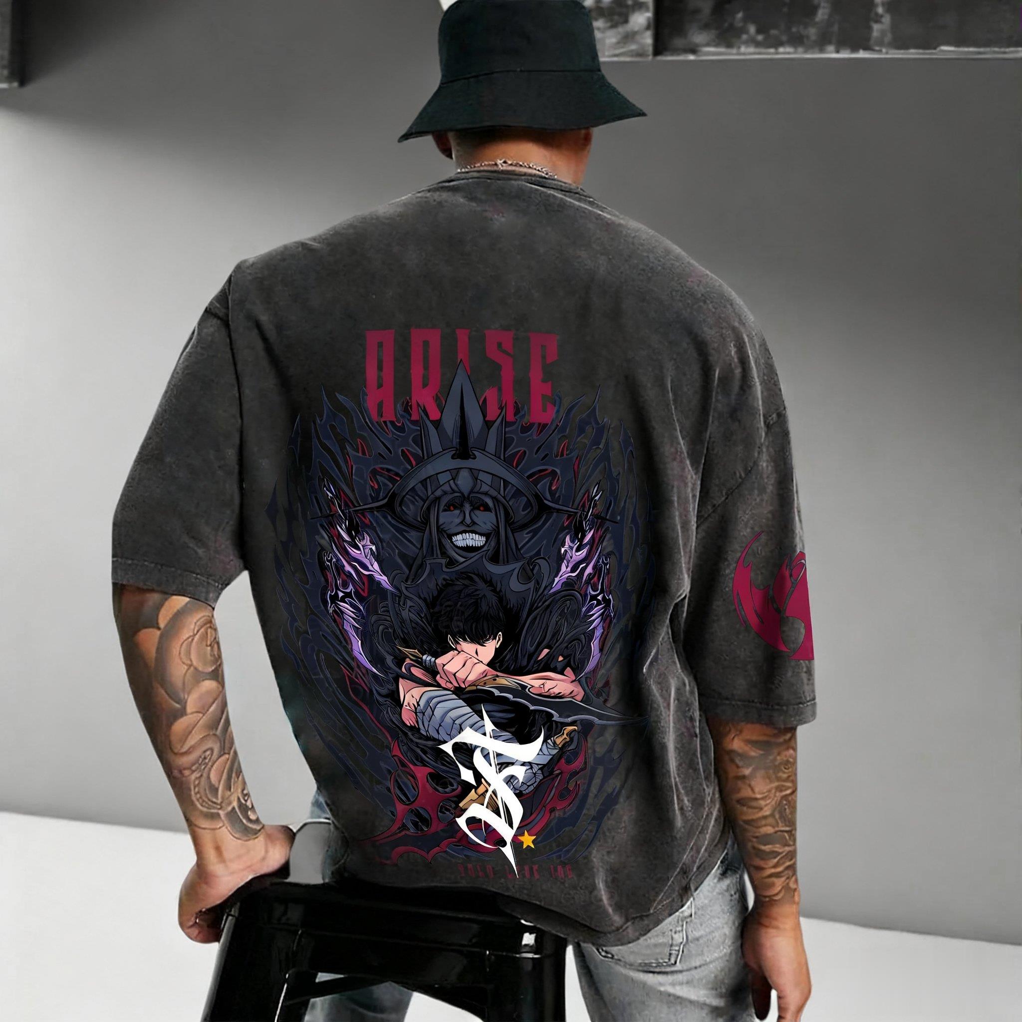 เสื้อยืดลายอนิเมะโซโลลีเวลลิ่ง - Anime Merchandise Solo Leveling บทวิจารณ์และราคา