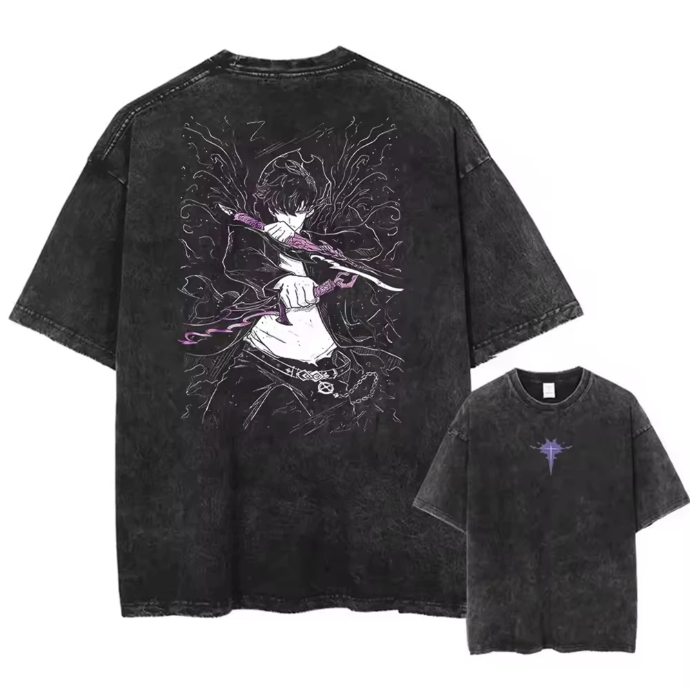เสื้อยืดลายกราฟิกอนิเมะ Solo L - Anime Merchandise Solo Leveling บทวิจารณ์และราคา