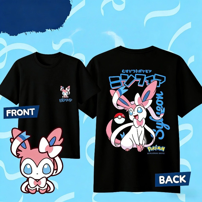 2026 ฤดูร้อนอะนิเมะ SYLVEON ผ้ - Anime Merchandise Men บทวิจารณ์และราคา
