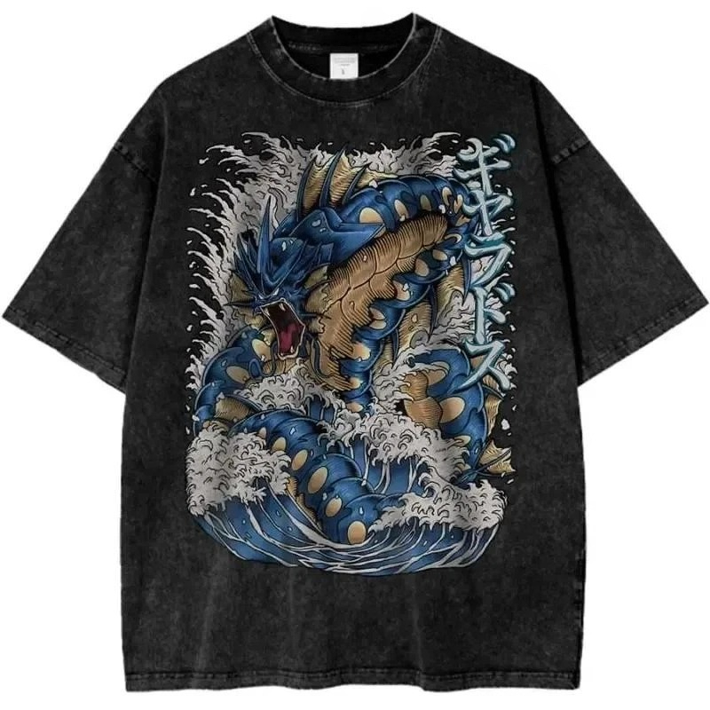 เสื้อยืดอนิเมะลาย Gyarados Mew - Anime Merchandise Men บทวิจารณ์และราคา
